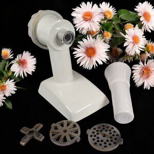 Oster Vintage Food Meat Grinder Head‎ Attachment w/ Accessories Model 954-18A